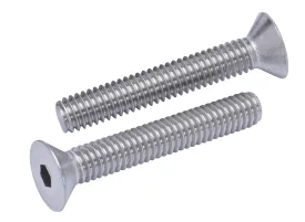 1/4"-20 X 3" Stainless Flat Head Socket Cap Screw Bolt, (25pc), 18-8 (304) Stainless