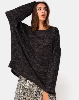 Ajie Jumper in Black Knit