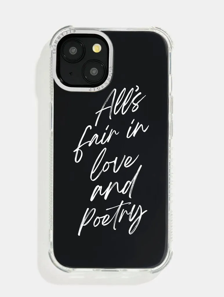 All's Fair in Love & Poetry Shock iPhone Case