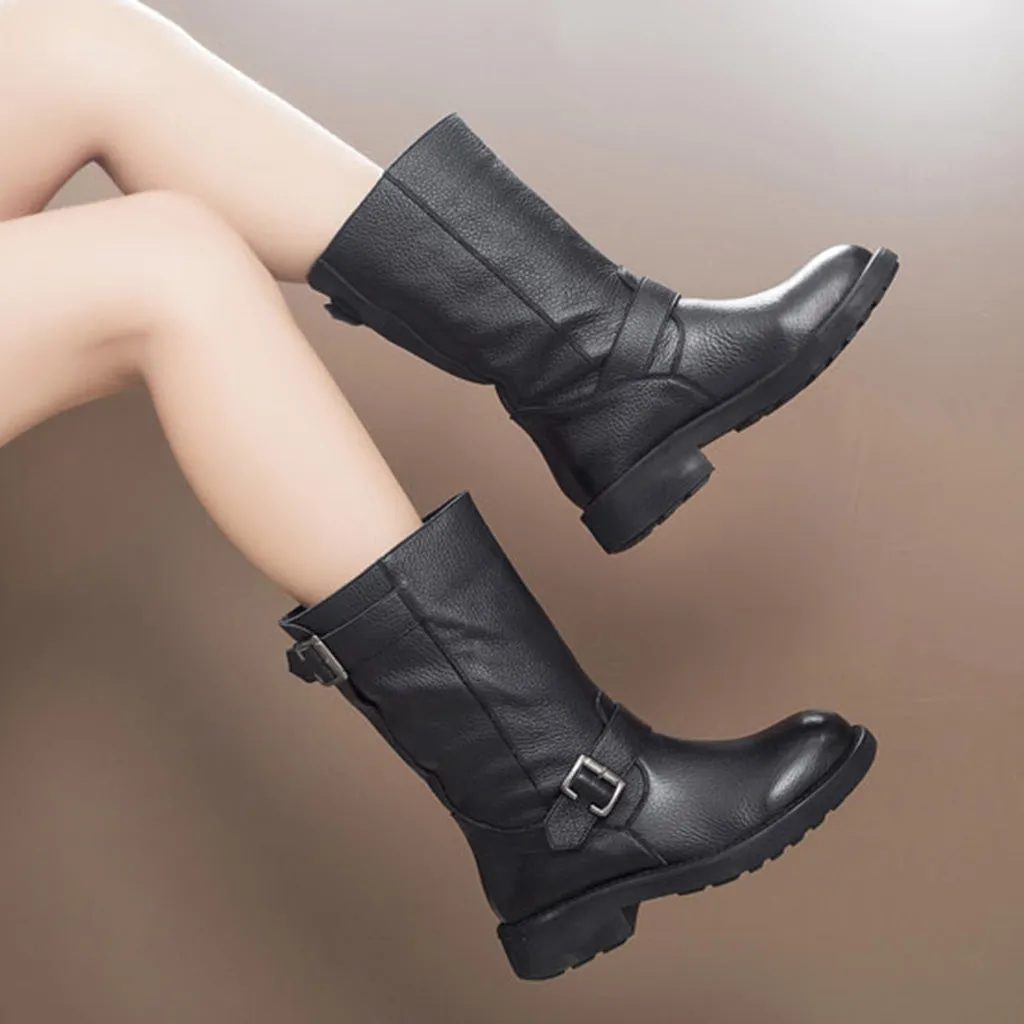 Autumn Winter Fashion Women's Leather Boots | Gift Shoes