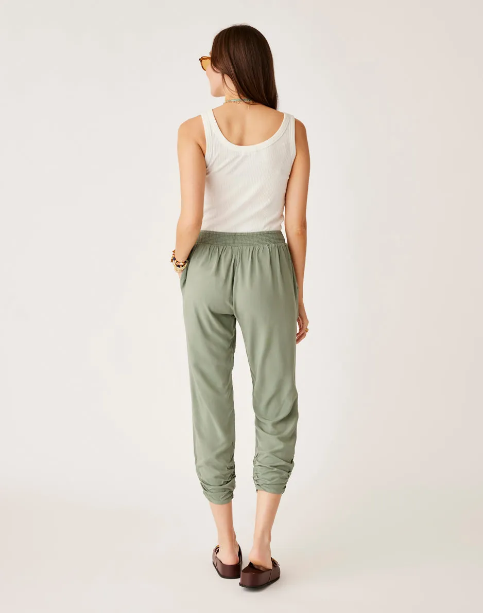 Avery Beach Pant: Light Cilantro