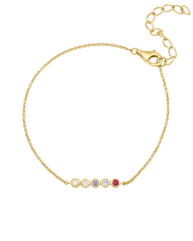 Bauble Birthstone Bracelet - 18K Gold Vermeil