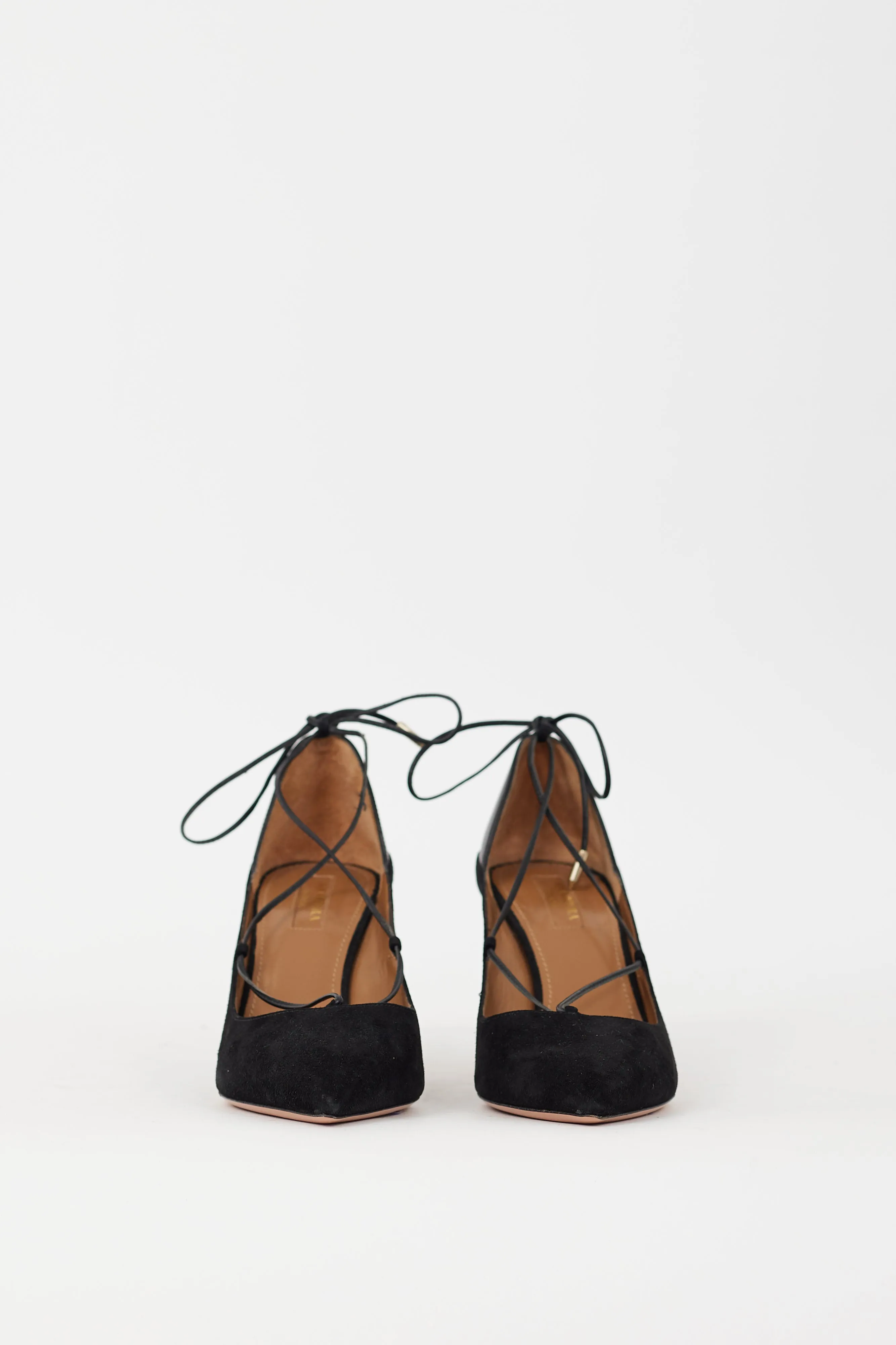 Black Suede Fellini Strappy Heel