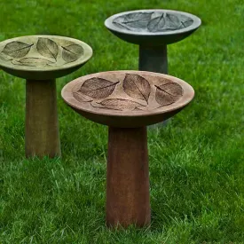 Campania International Hydrangea Leaf Birdbath