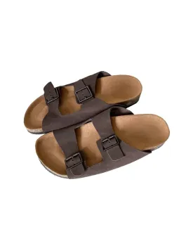 Comfortable Soft Thick Sole Double Buckles Slippers