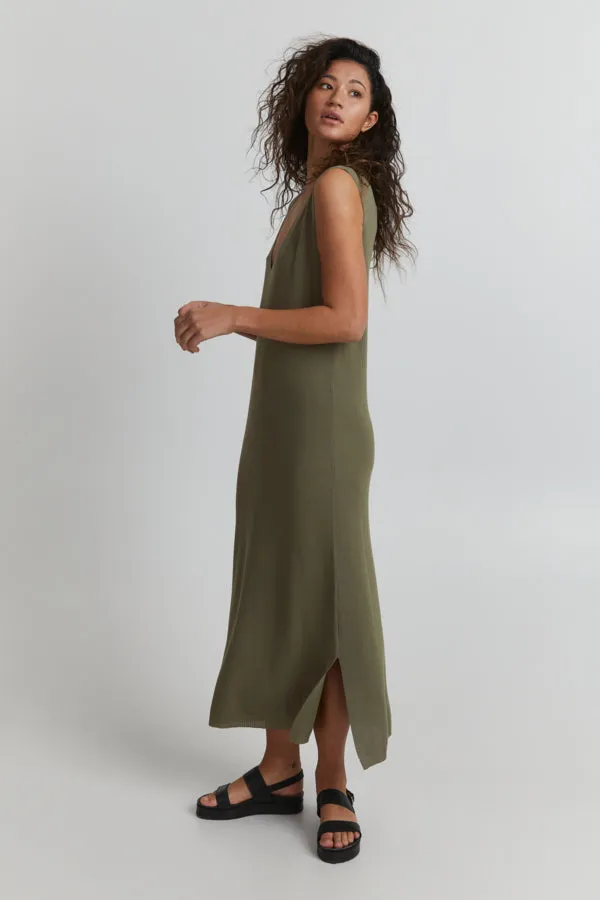 Cunari Midi Dress (Khaki)