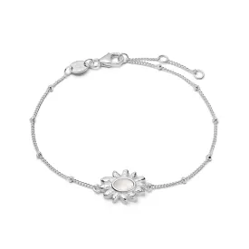 Daisy Mother of Pearl Bracelet Sterling Silver