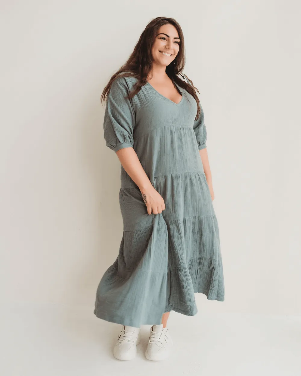 Ella Sea Gauze Dress