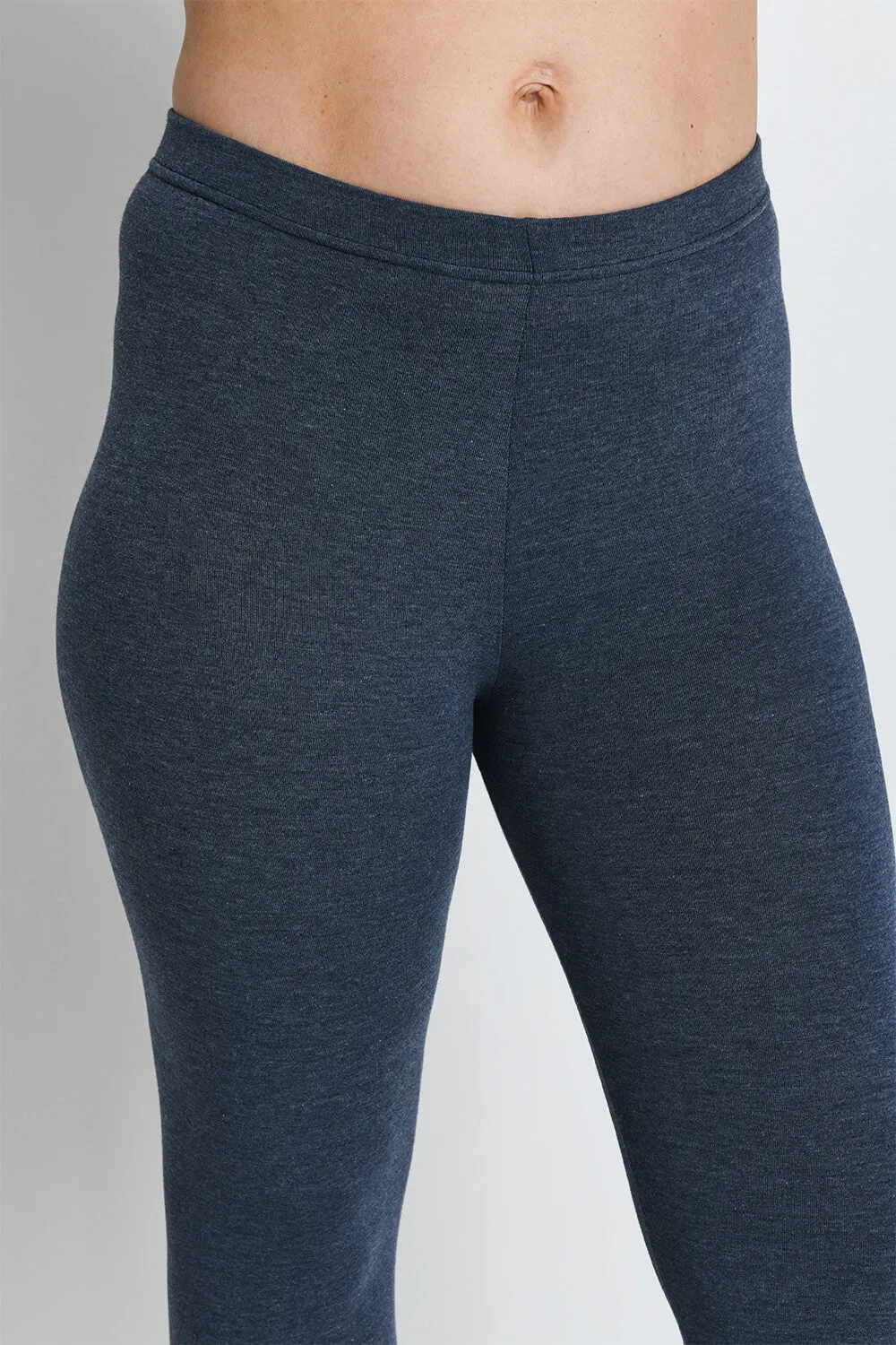 Everyday Cropped Leggings - Infinity Blue Marl