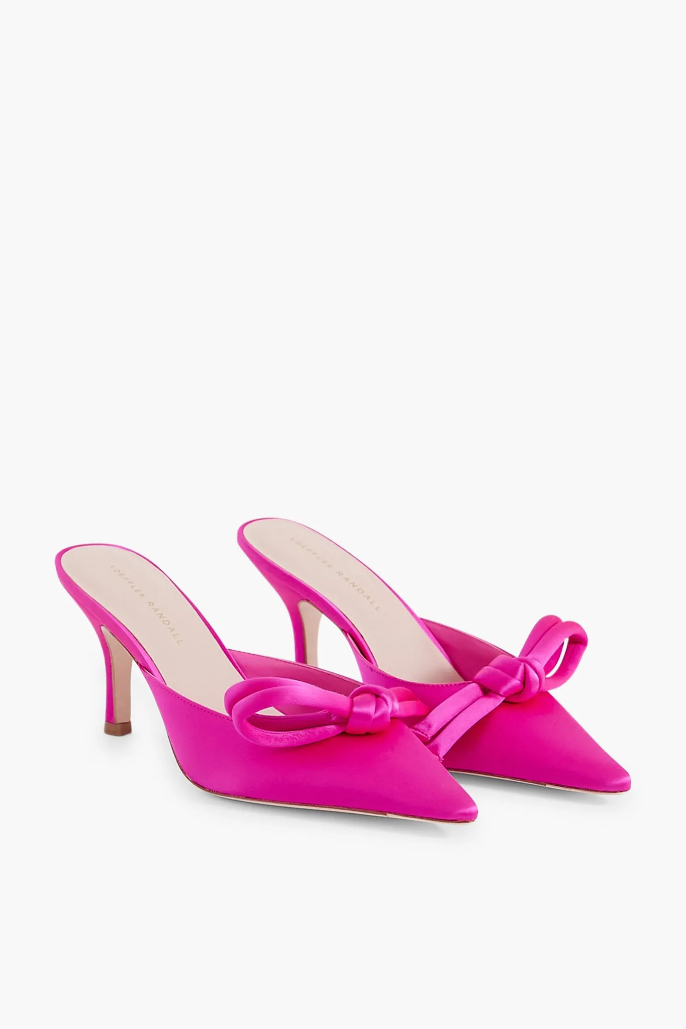 Fuschia Satin Amyra Heels