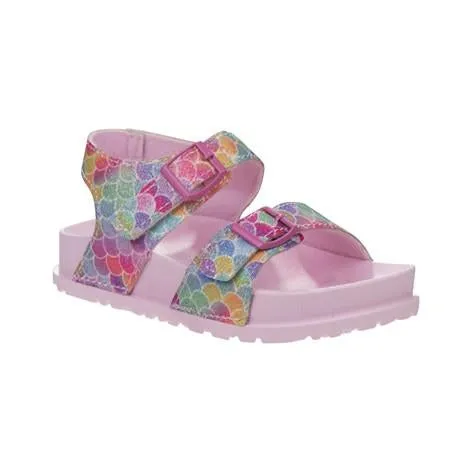 Girls Multi Mermaid Scale Buckle Sandal