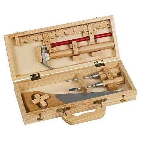 I Am Working, Wooden Tool Valise