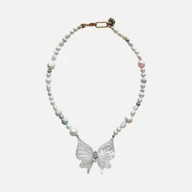 Jumbo Farfalla Glow Pearl Necklace