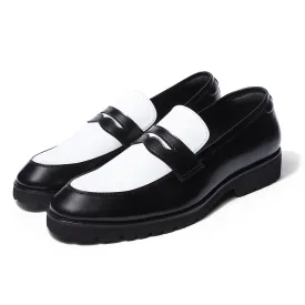 Lorano - Feaherlite Black Penny Loafers