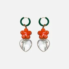 Love at First Sight Giardino Earrings, Orange