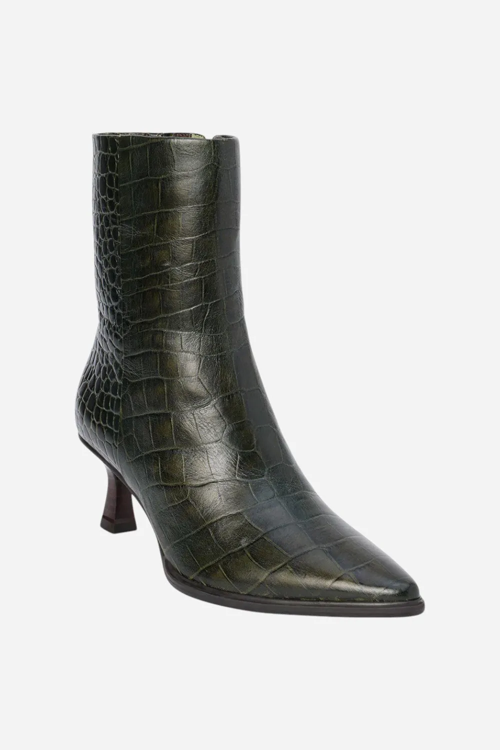 Matisse Gabbie Ankle Boot in Green Croc