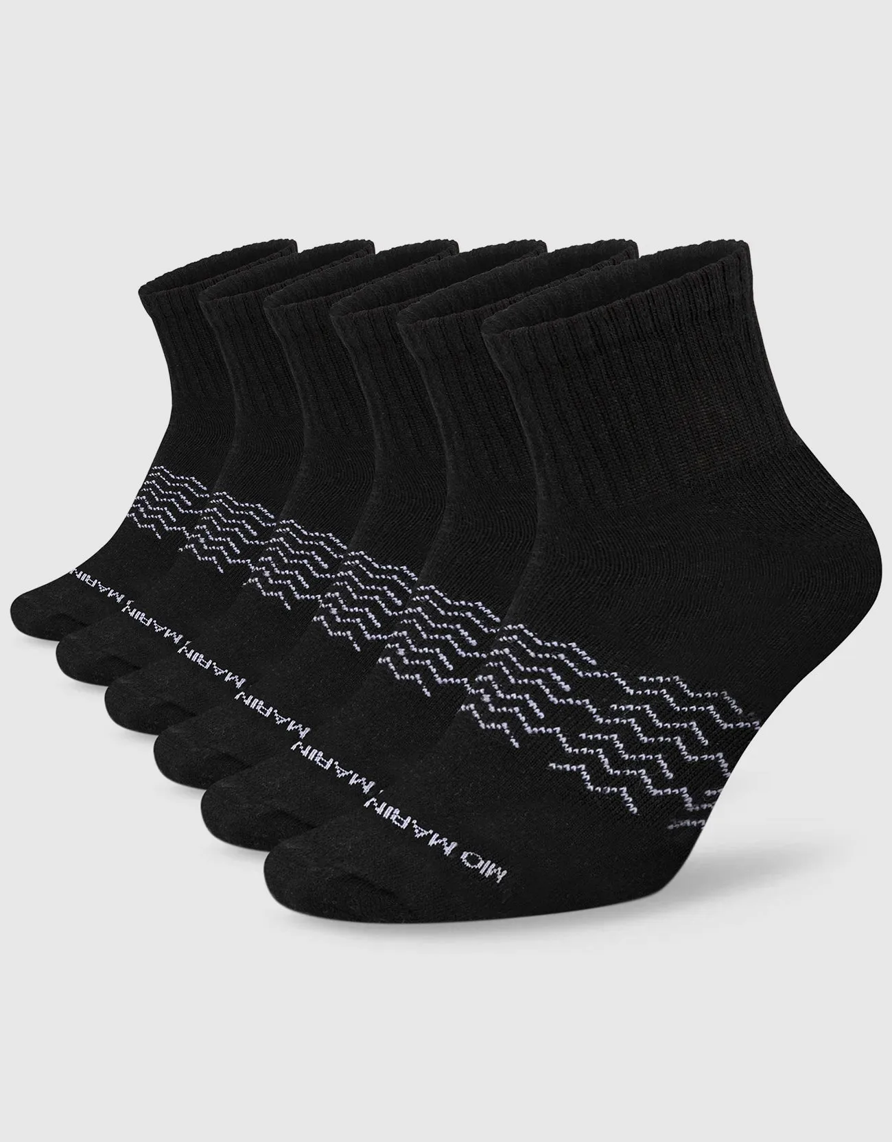 Men's Moisture Control Low Cut Ankle Socks 6 Pack