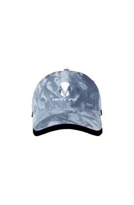 Monogram Dark Blue Tie Dyed Dad Hat