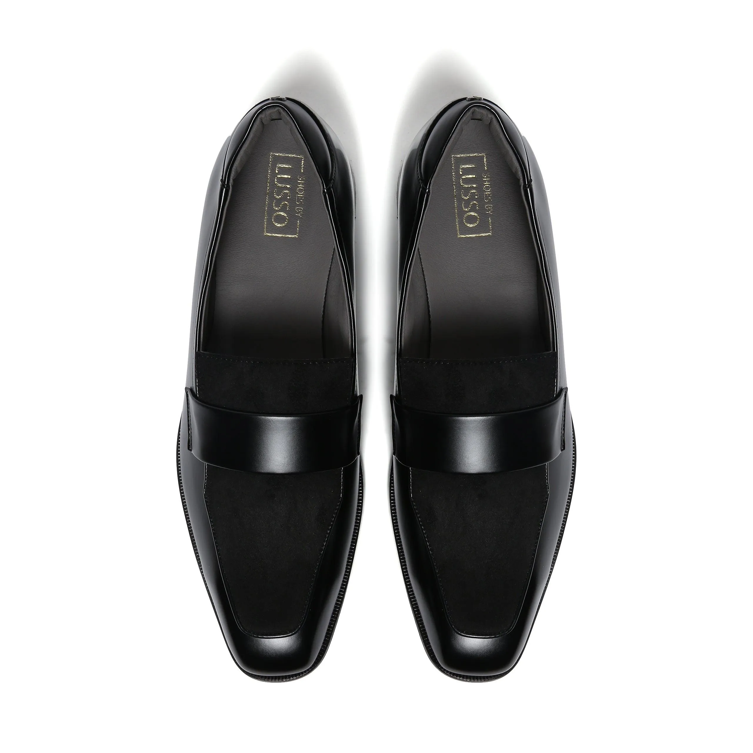 RABONE - BLACK SQUARE TOE SLIP-ON