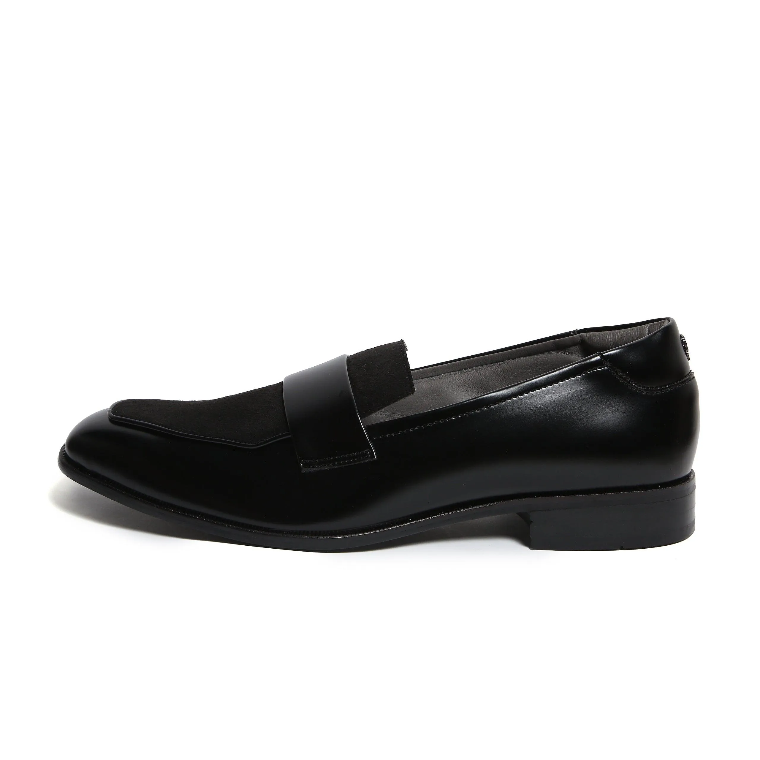 RABONE - BLACK SQUARE TOE SLIP-ON