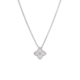 Silver Casablanca Marguerite Necklace